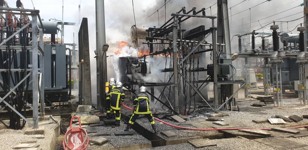 Vridi : un transformateur en feu près de la CIPREL ce 7 mars 2023, la scrutation sous contrôle