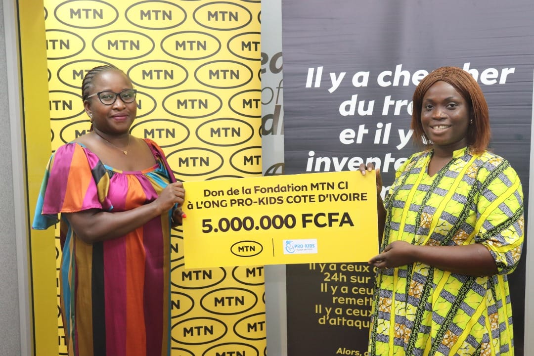 MTN CI et l’ONG Pro-Kids au secours des filles victimes de grossesses en milieu scolaire