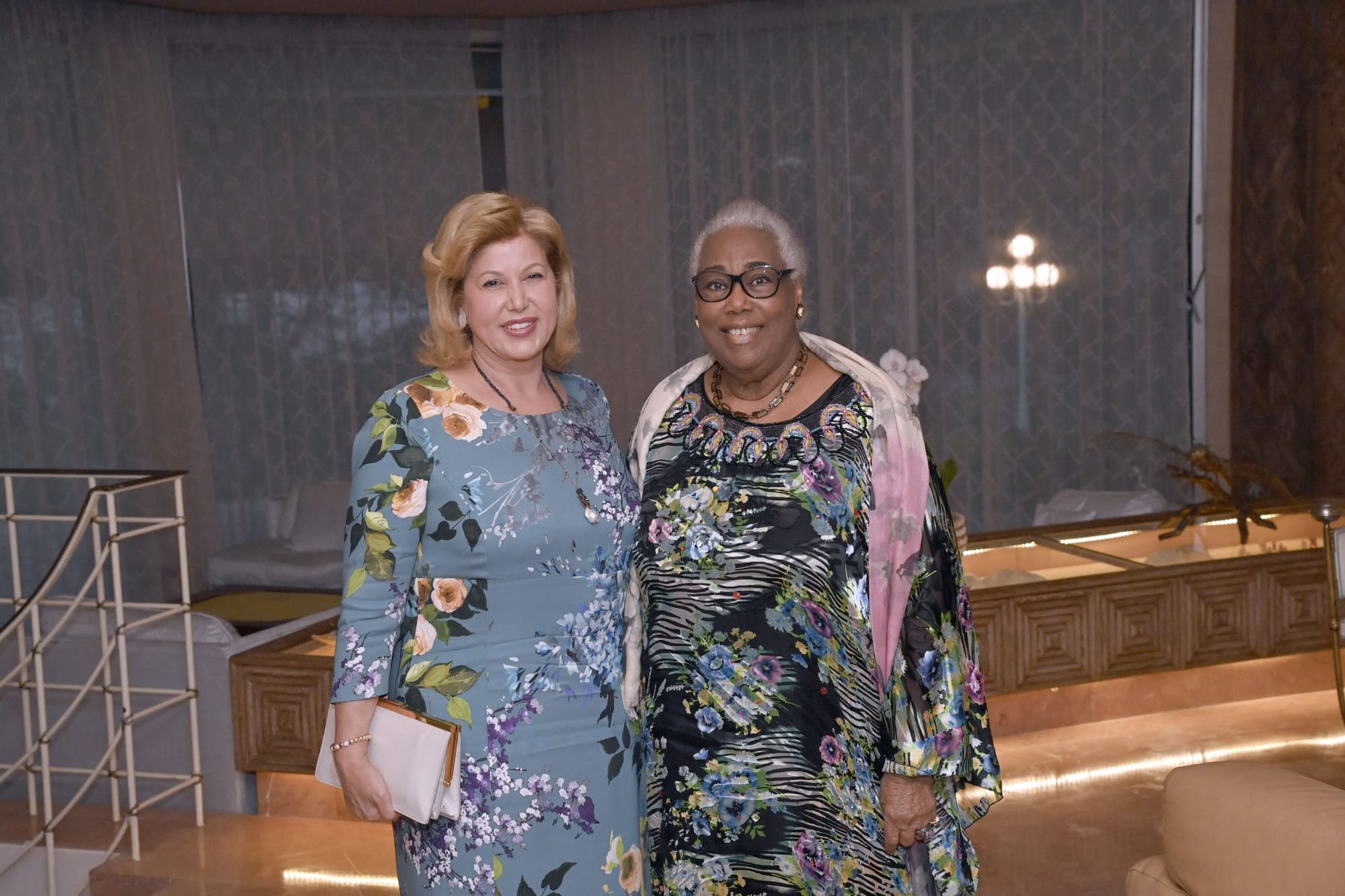Dominique Ouattara chez Thérèse Houphouët Boigny: des images