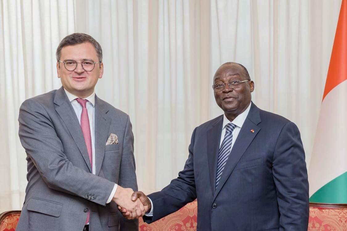 Côte d’Ivoire : le ministre des Affaires étrangères  d’Ukraine reçu par le vice-président Tiémoko à Abidjan, dans les coulisses de la visite