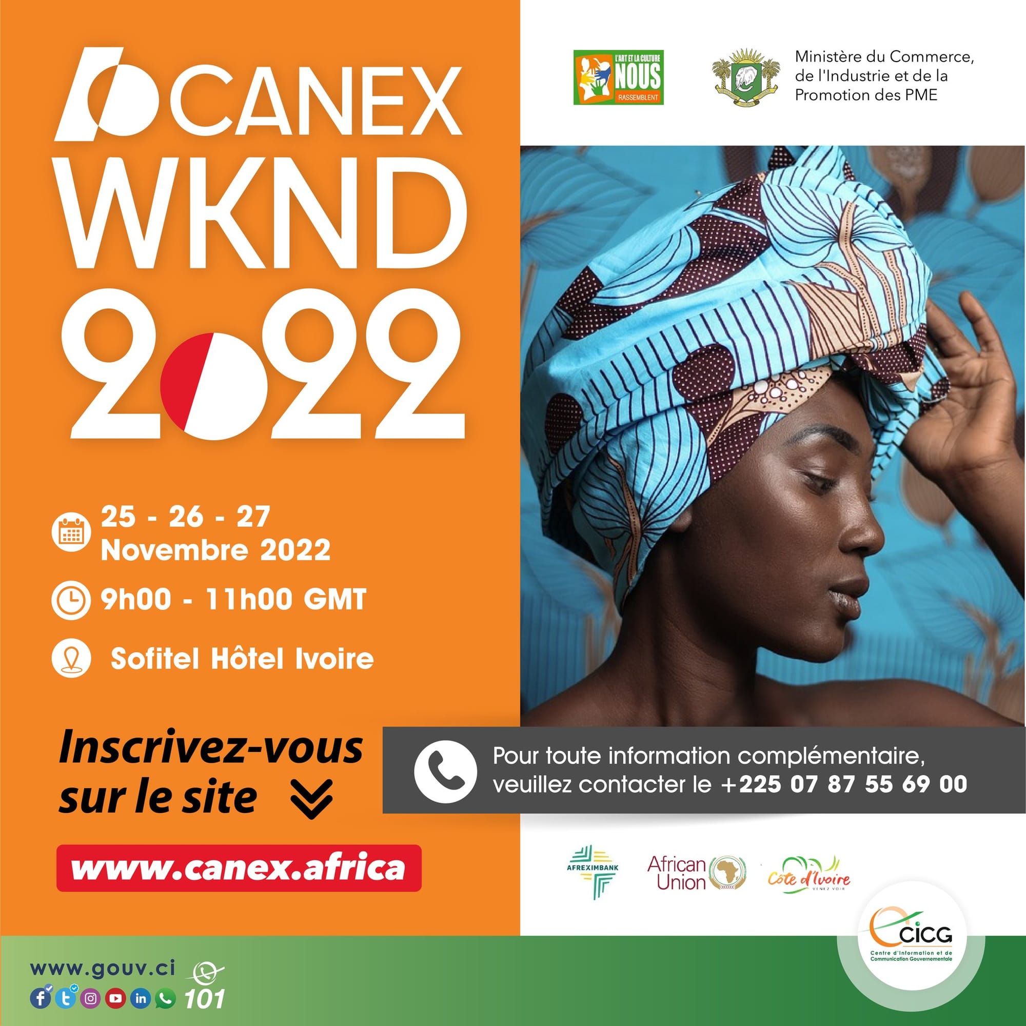 Le Sommet Creative Africa Nexus (CANEX) à Abidjan du 25 au 27 novembre 2022