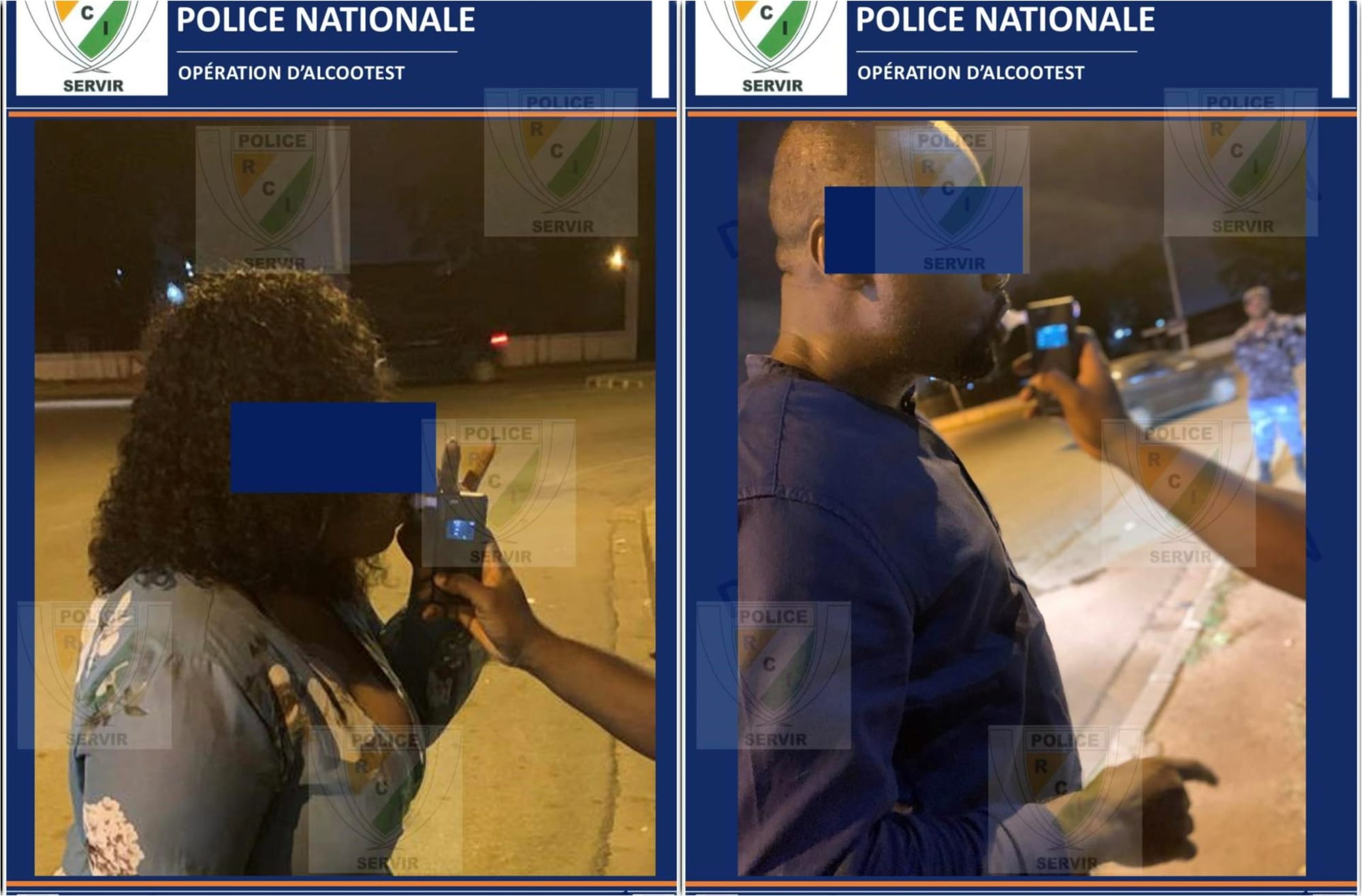 La police lance l’opération d’alcootest à Cocody et Yopougon du 18 au 20 novembre 2022