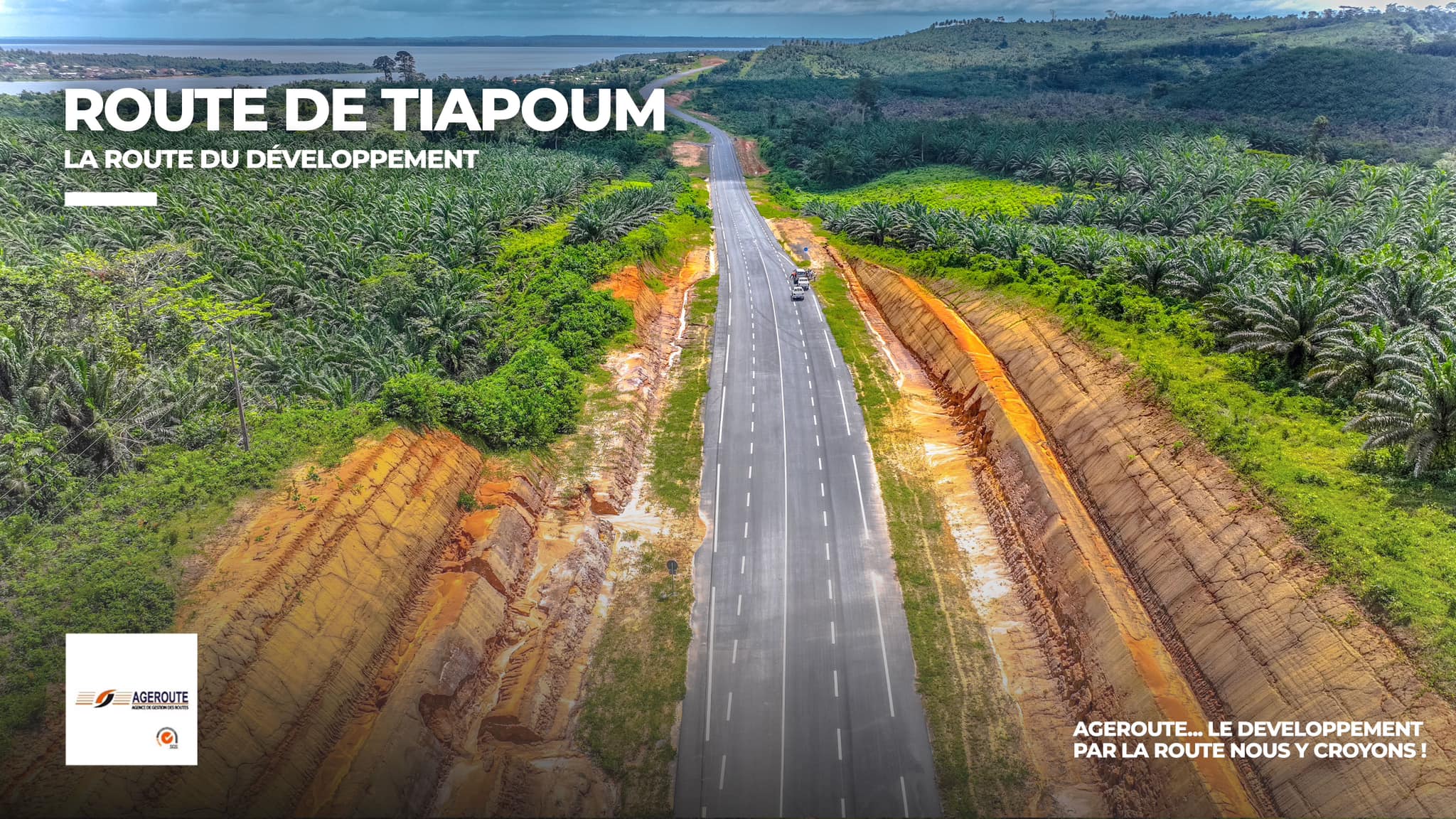 Construction de la nouvelle route de Tiapoum: les travaux achevés à 97%