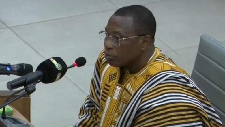 Dadis Camara lors du procès du massacre de 2009 en Guinée