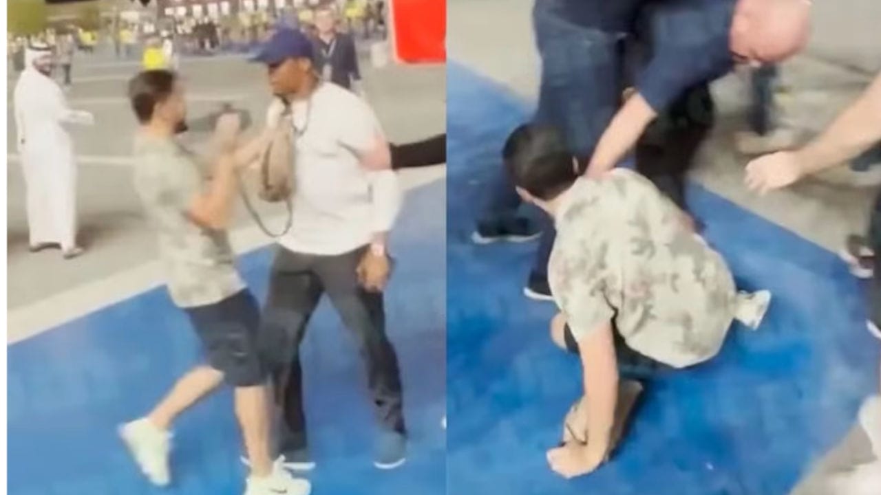 Samuel Eto’o frappe un supporter algérien: vidéo de la bagarre