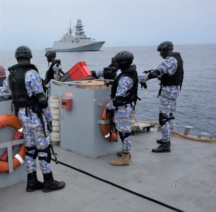 Obangame 2023: exercice militaire de la narine de Côte d’Ivoire   dans les espaces maritimes du Golfe de Guinée