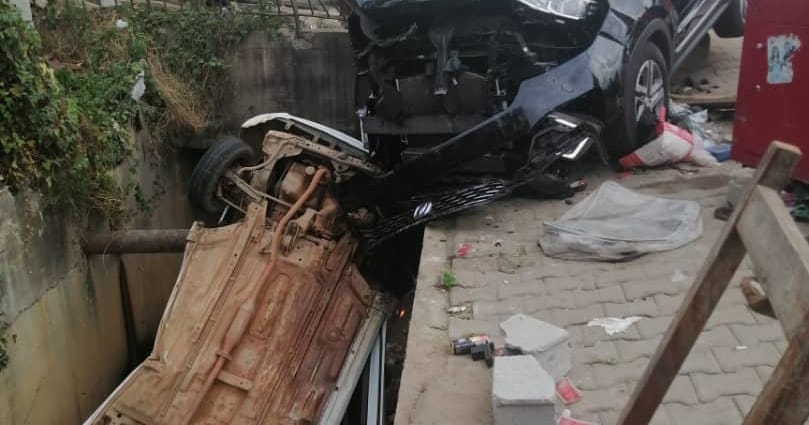 Accident à la Riviera palmeraie ce 25 février: un 4*4 conduit par une dame heurte un véhicule de transport, 2 victimes