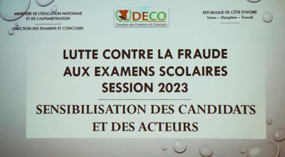 Fraudes examens scolaires Côte d’Ivoire : en 2022, 4 152 candidats sanctionnés au BAC et 1 840 au BEPC