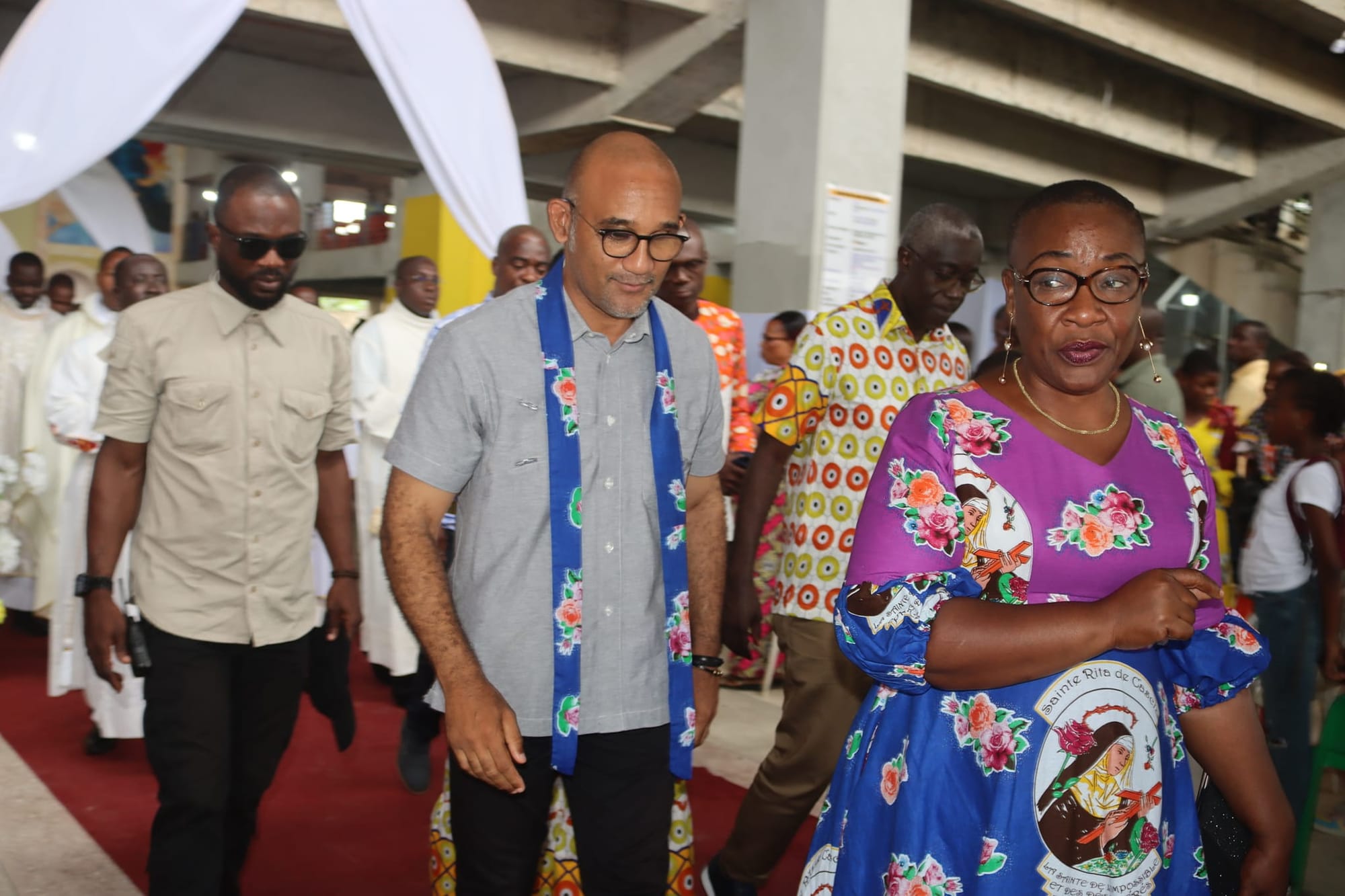 Michel Gbagbo contribue aux travaux d’aménagement de la paroisse Sainte Rita de Cascia de Niangon