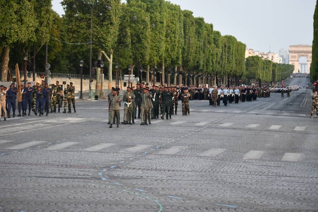 14 juillet, fête nationale française: l’EMPT de Bingerville participe au défilé sur les Champs Élysées à Paris
