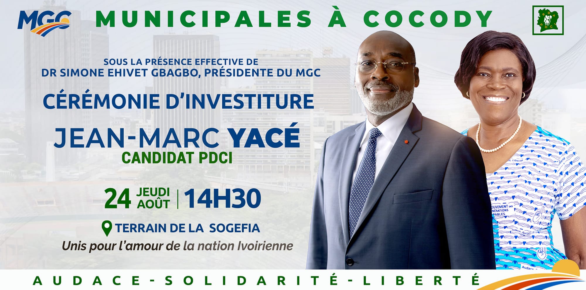 Municipales 2023 à Cocody : Simone Gbagbo aux côtés de Jean-Marc Yacé