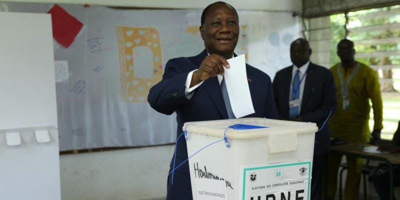Municipales et régionales 2023 : Alassane Ouattara a voté à Cocody ce 2 septembre