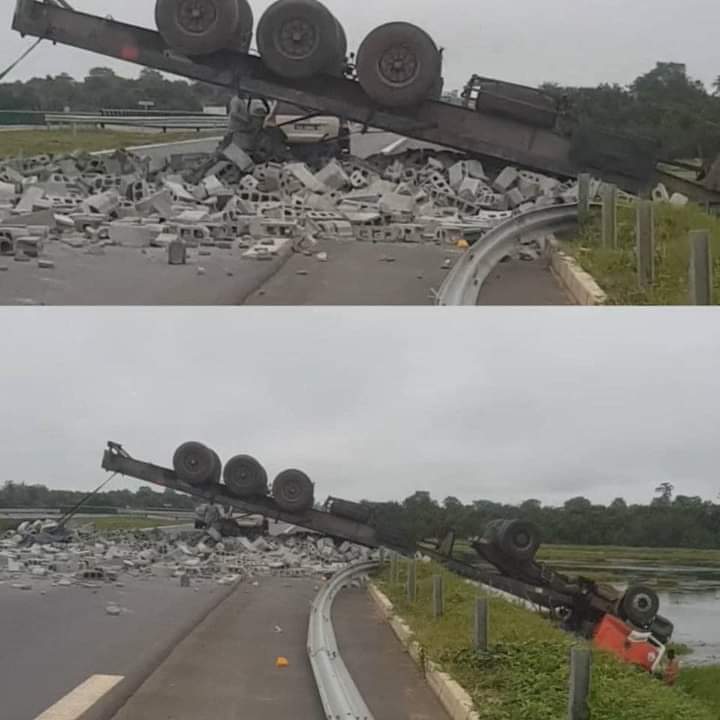 Accident sur l’autoroute de Tiebissou ce 14 septembre 2023