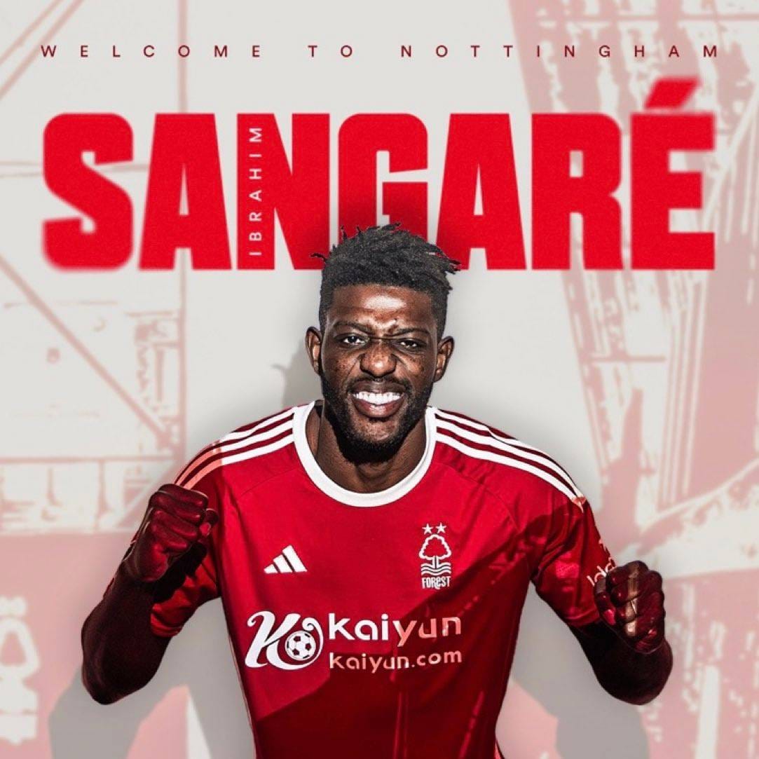 L’Ivoirien Ibrahim Sangaré signe à Nottingham Forest