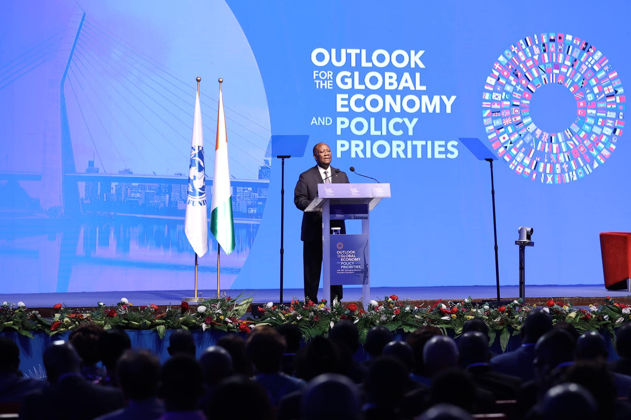 Assemblées Annuelles 2023 FMI et Banque Mondiale à Abidjan: le président Ouattara plaide pour la restructuration de la dette africaine