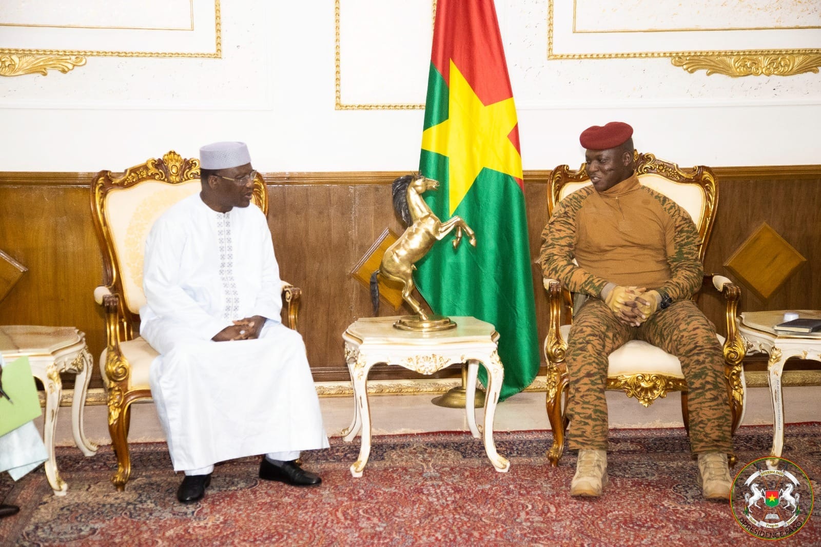 Coopération judiciaire : le président de la Cour Suprême du Mali chez le Capitaine Ibrahim Traoré au Burkina