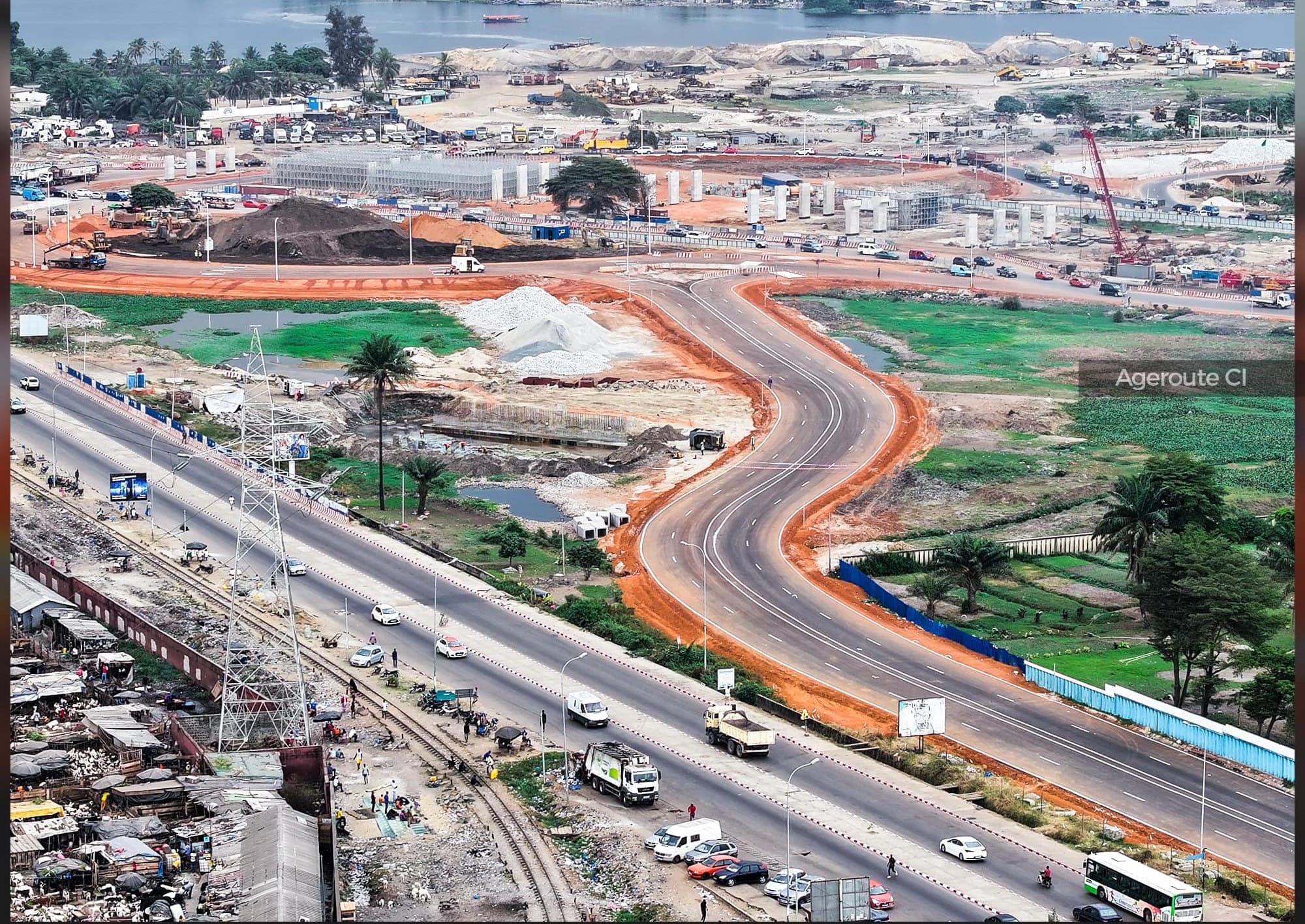 Échangeur carrefour Akwaba : l’état d’avancement des travaux estimé à 40%