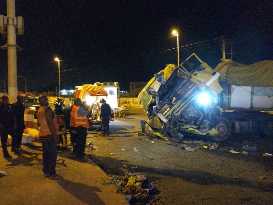 Accident sur l'autoroute du nord