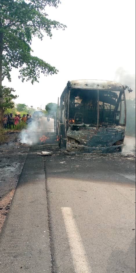 Incendie d’un car UTB à Oumé : Dégâts matériels importants