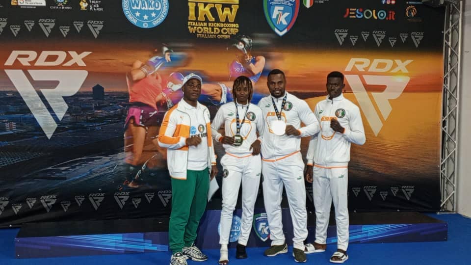 Coupe du Monde de Kick-boxing 2024 : la Côte d’Ivoire rafle 3 médailles en Italie