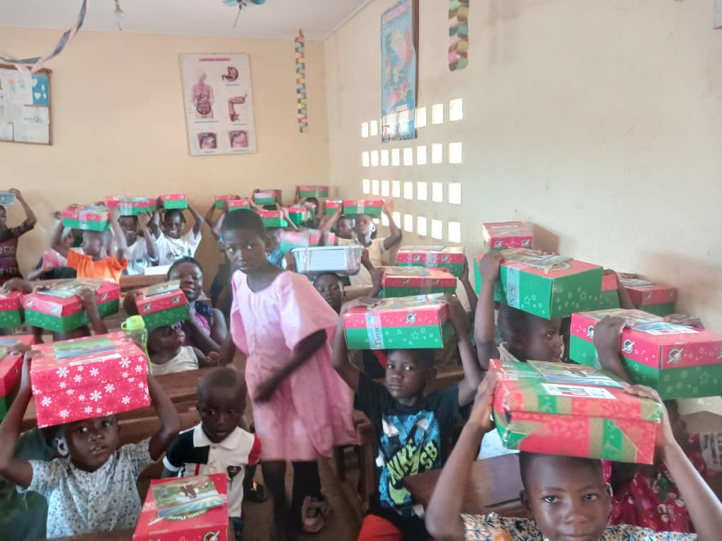 Campagne d'évangélisation à Abengourou le 14 avril 2024 à l'école première djoulakro à Cafotou
