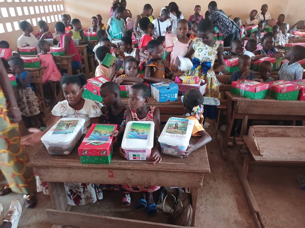 Campagne d'évangélisation à Abengourou le 14 avril 2024 à l'école première djoulakro à Cafotou