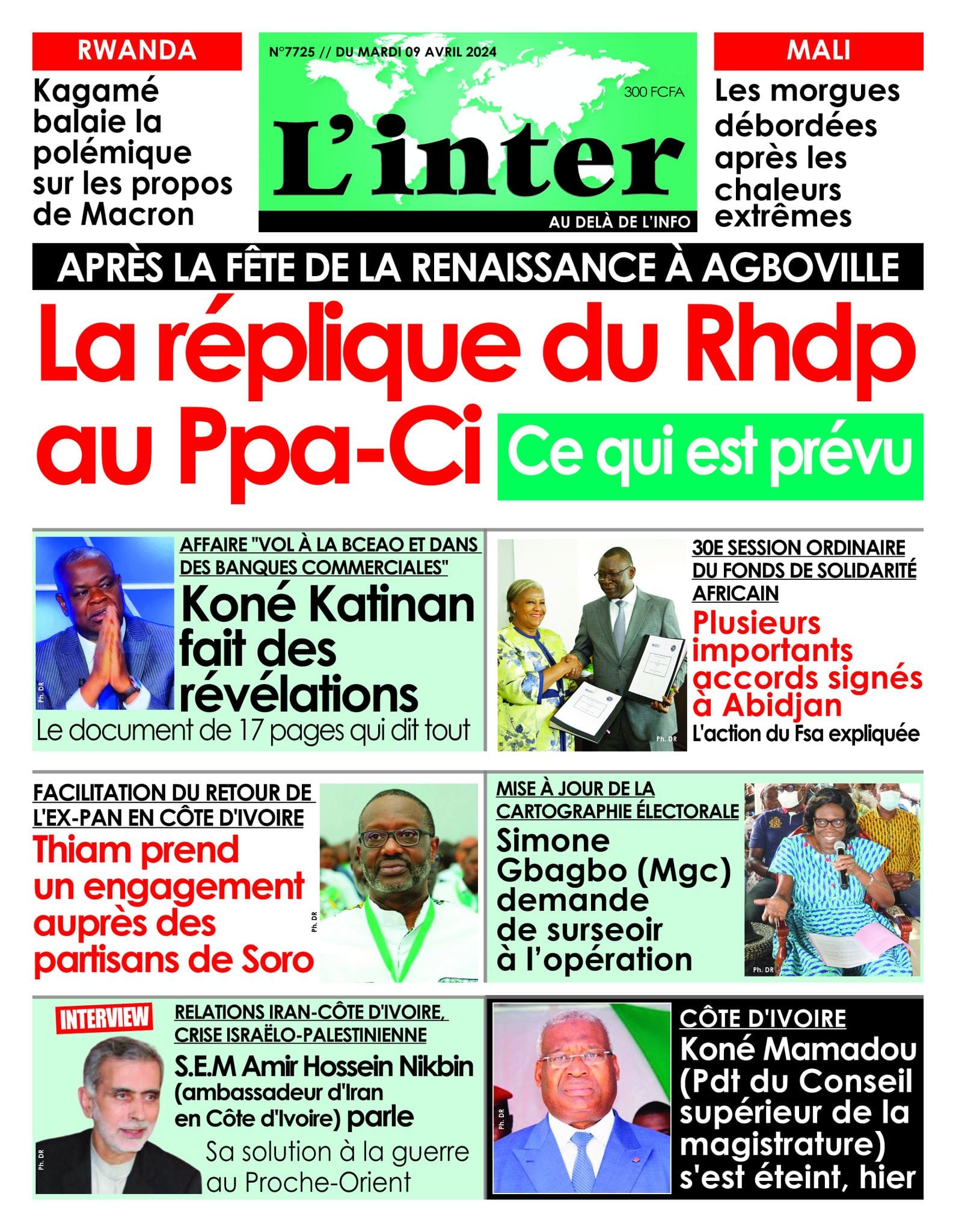 L'Inter, la Une du mardi 9 avril 2024