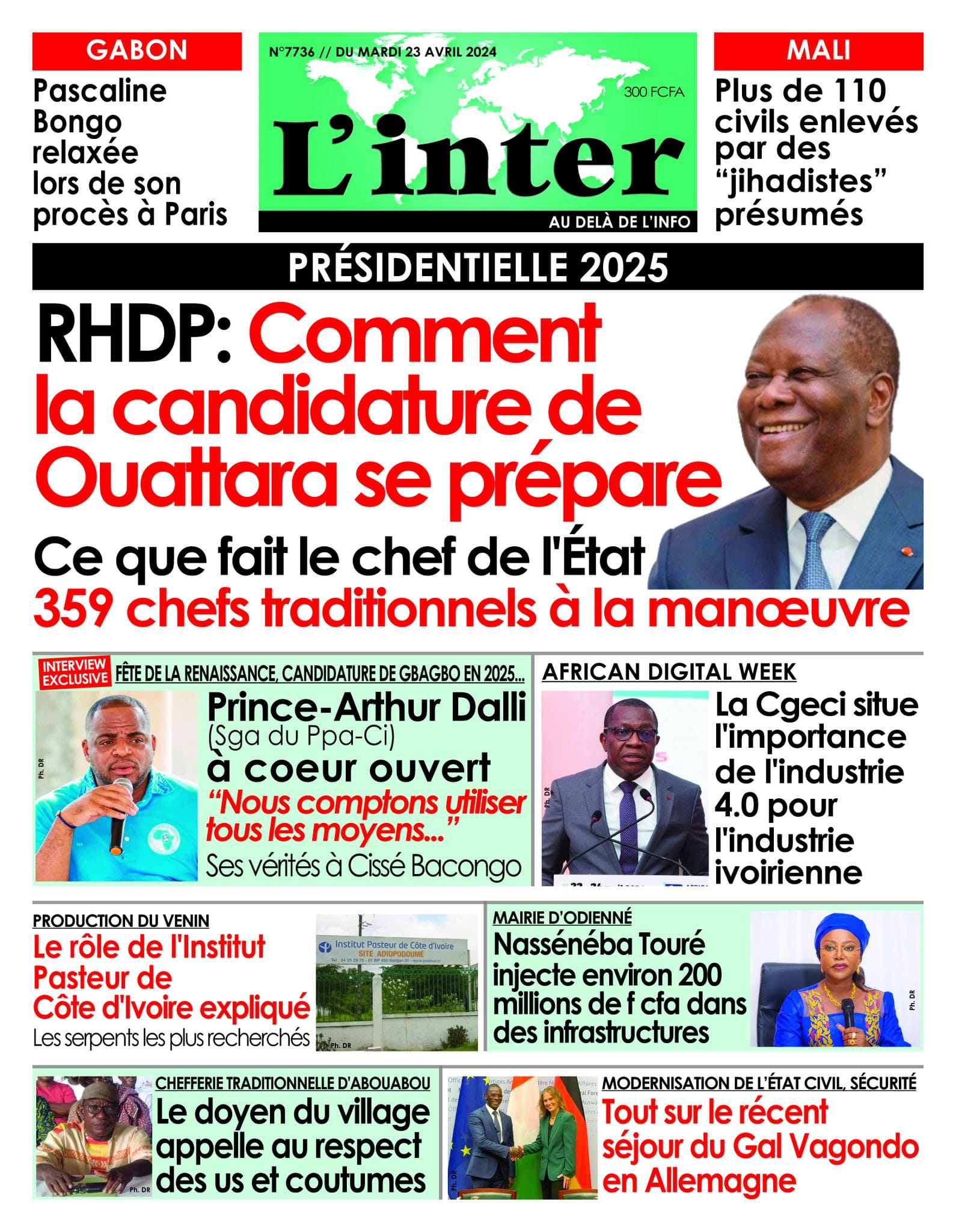L'Inter, la Une du lundi 23 avril 2024
