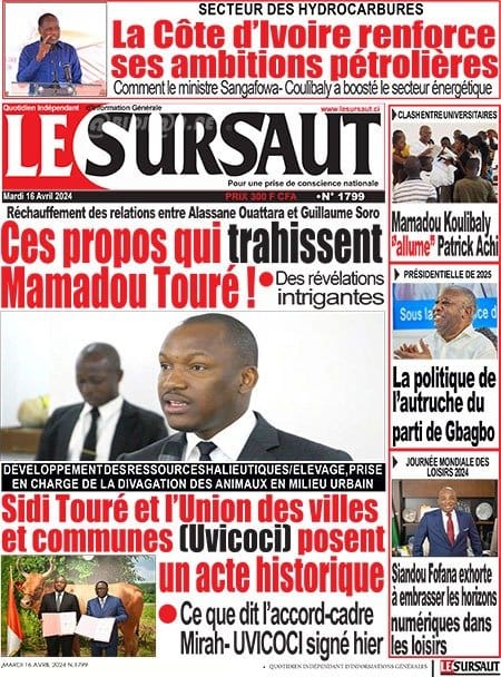 Le Sursaut la Une du mardi 16 avril 2024