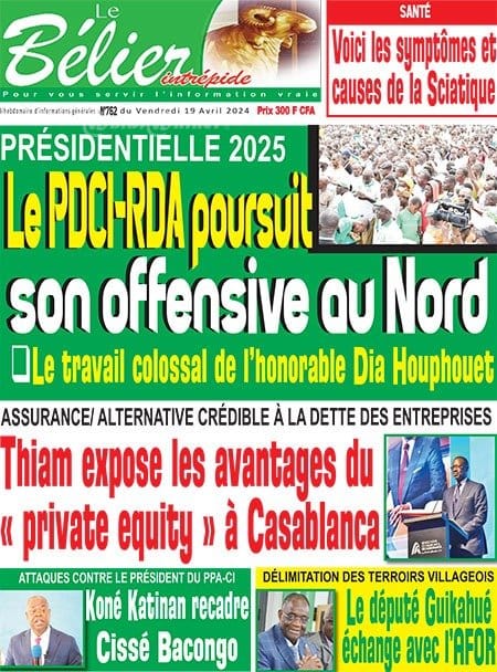 Le Bélier, la Une du vendredi 19 avril 2024