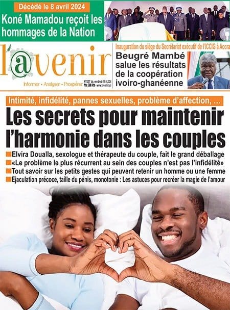 L'Avenir, la Une du vendredi 19 avril 2024