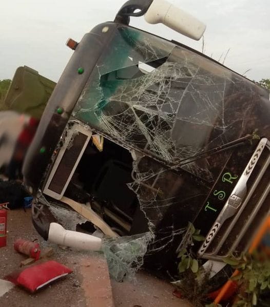 Accident d'un car de transport de la compagnie TSR en partance pour le Burkina Faso le 22 avril 2024