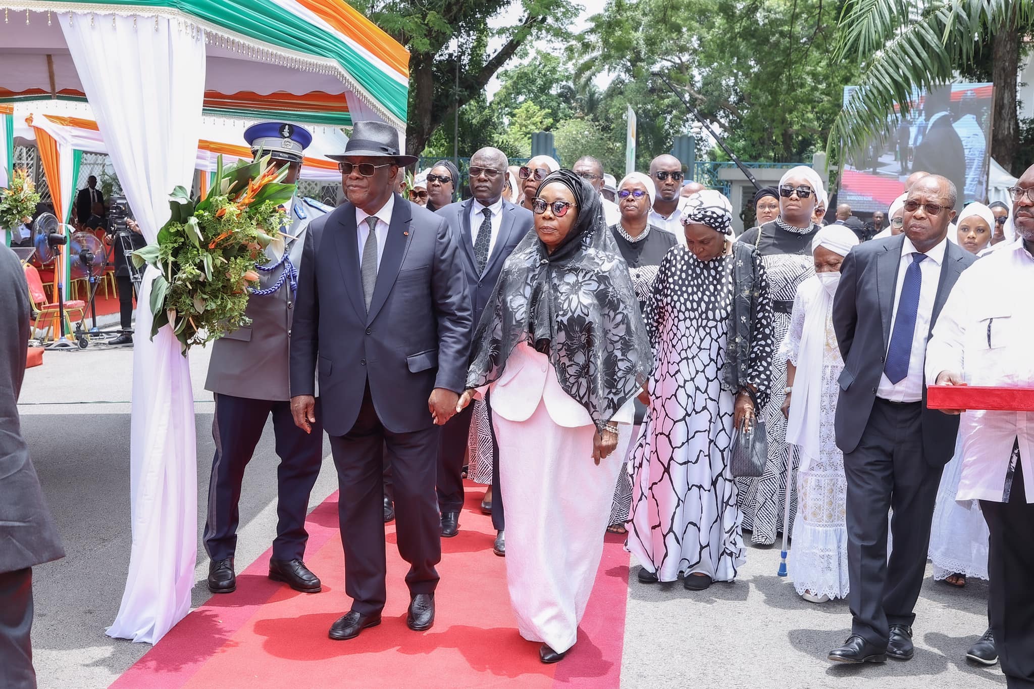Cérémonie d'hommage de la Nation à Koné Mamadou le 18 avril 2024 en présence du président Alassane Ouattara