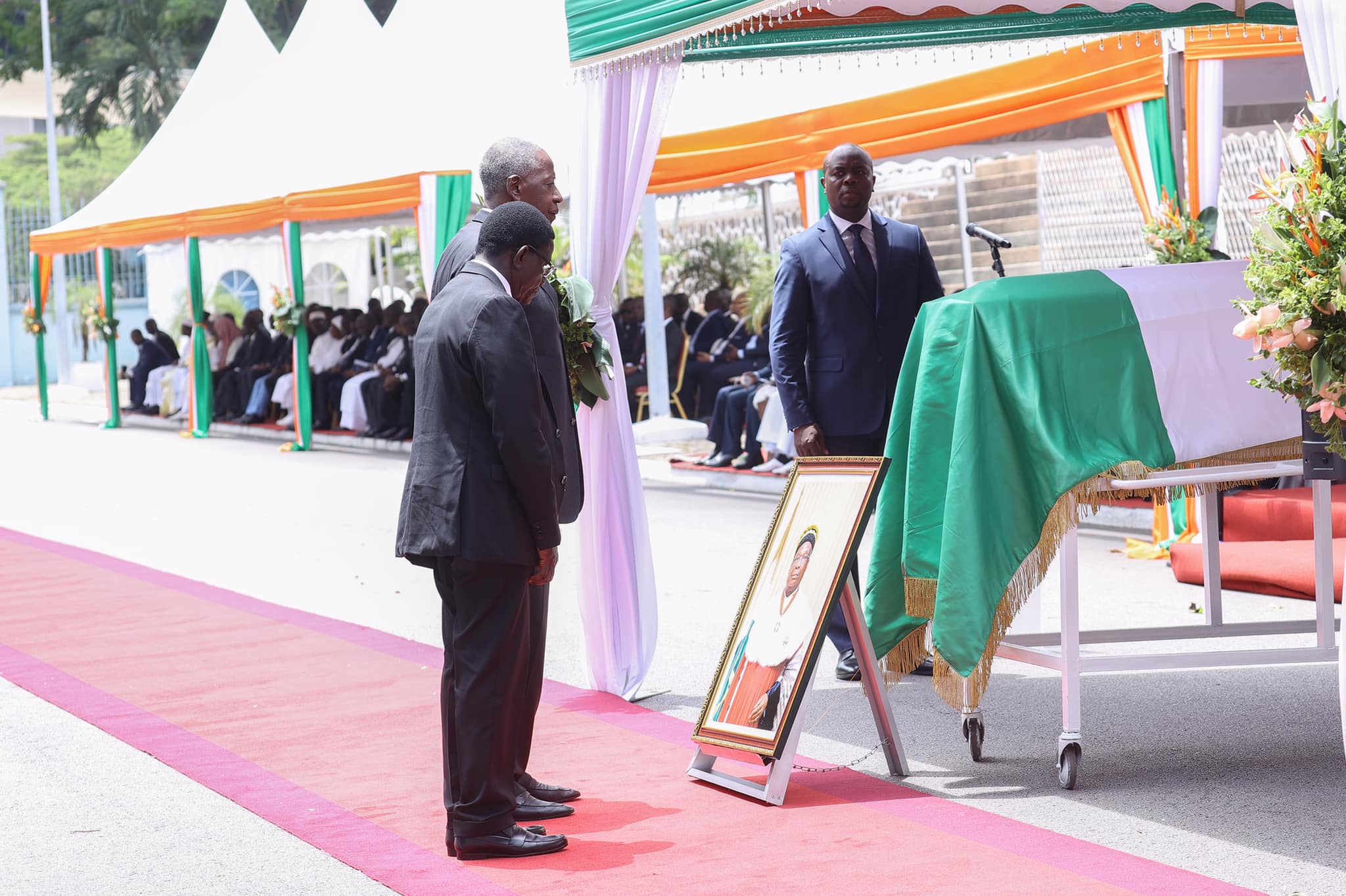 Cérémonie d'hommage de la Nation à Koné Mamadou le 18 avril 2024 en présence du président Alassane Ouattara