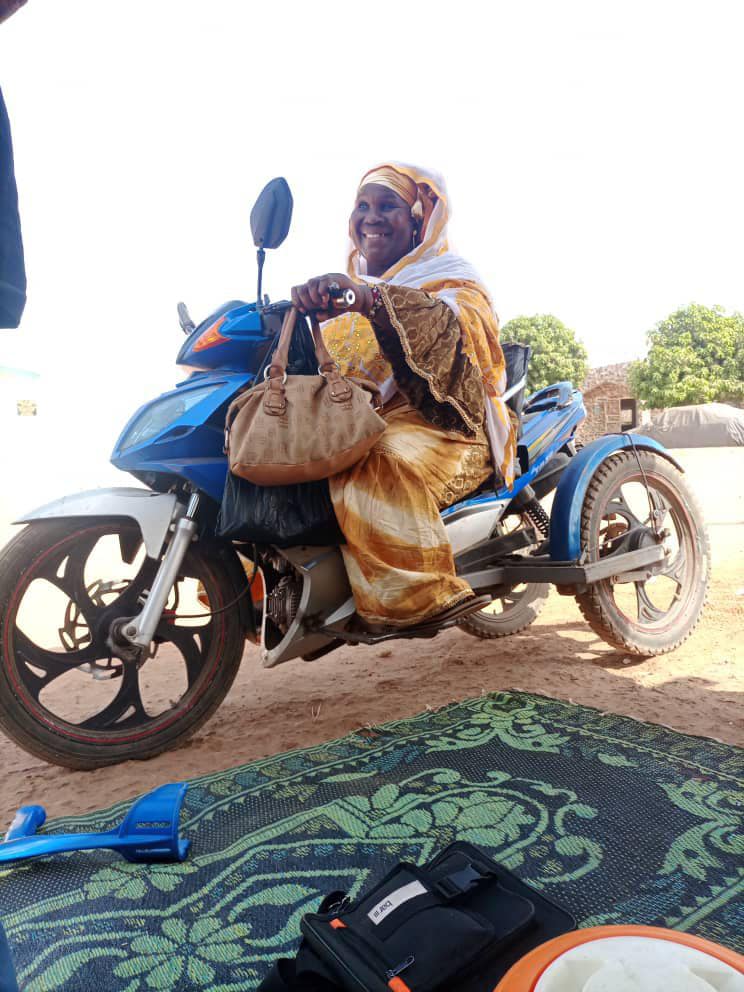 Traoré Horia, présidente de l'association des personnes handicapées de Bouaké