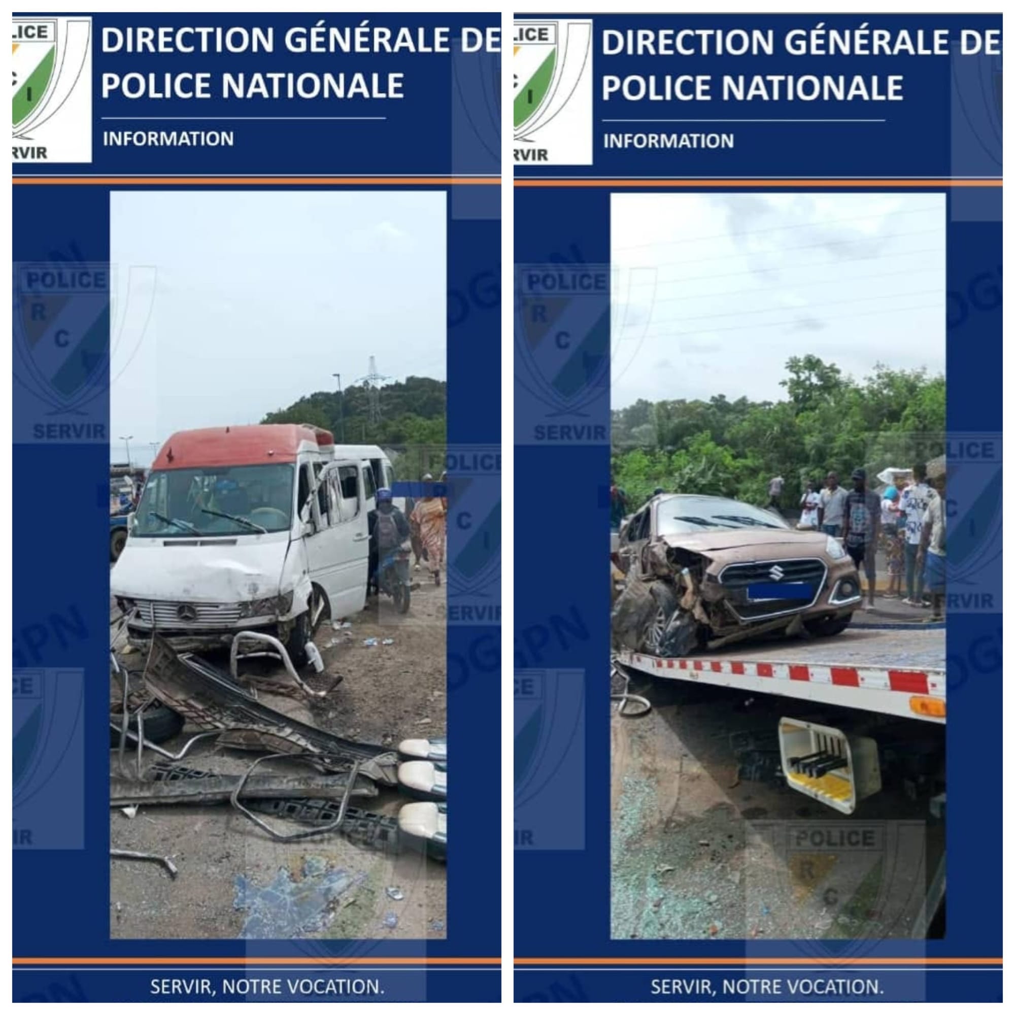 Accident sur la voie express Adjamé -Yopougon ce samedi 18 mai