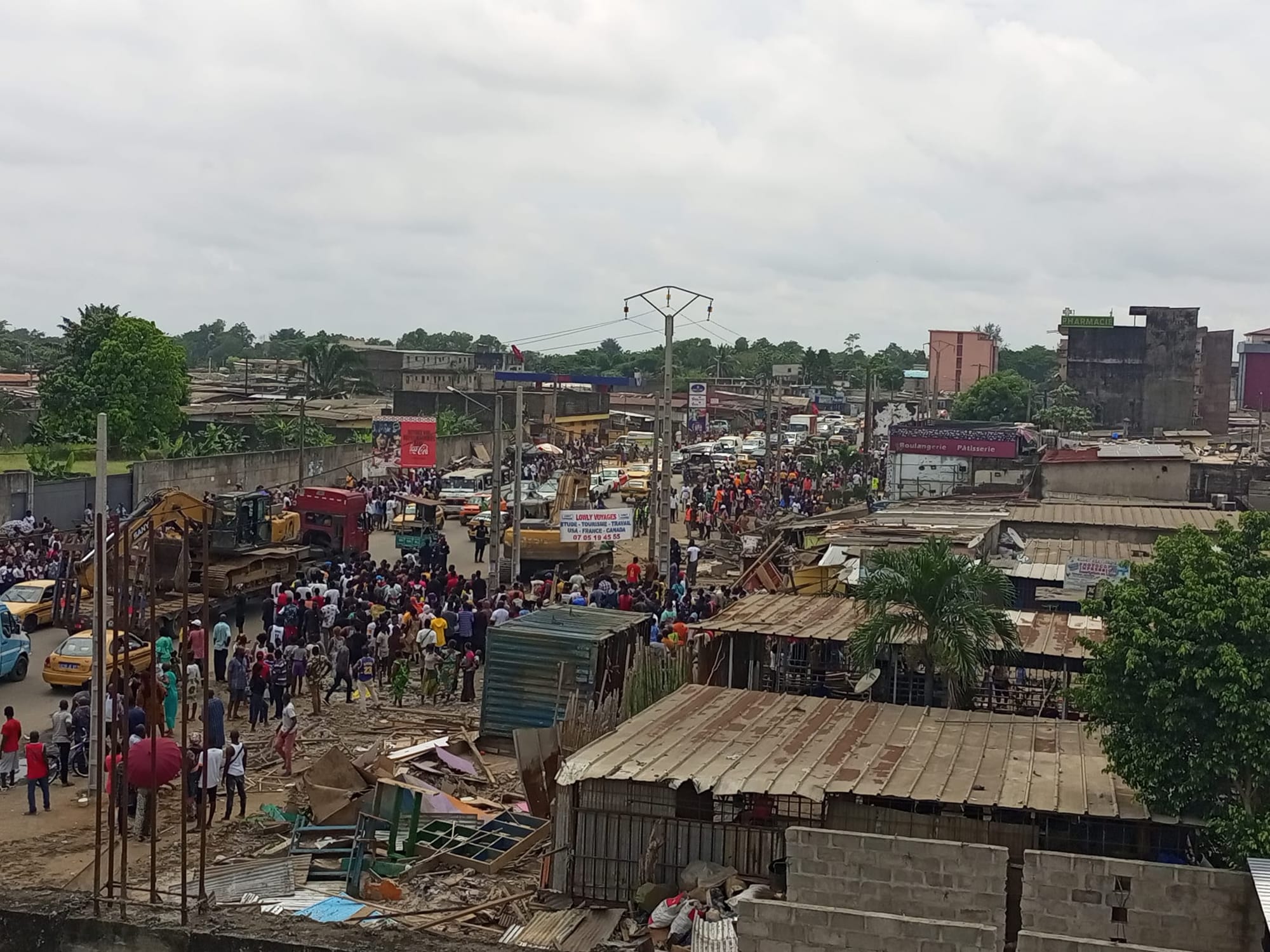 Déguerpissement à Abobo Belleville route d'Alépé