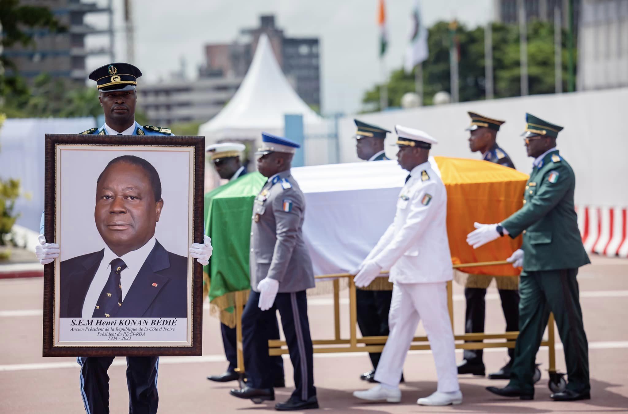 cérémonie d'hommage de la nation à Henri Konan Bédié le 24 mai 2024