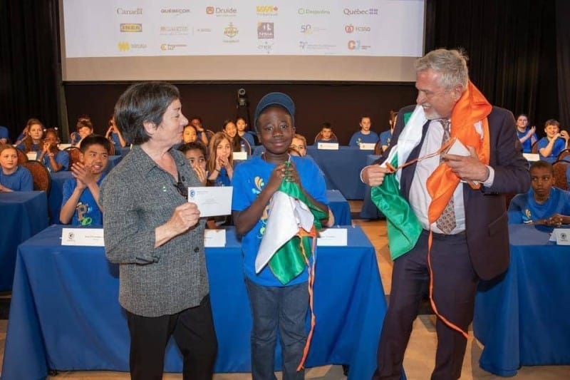 Krecoum Loevan Niels Samuel remporte le championnat du monde de dictée 2024 au Canada le 19 mai