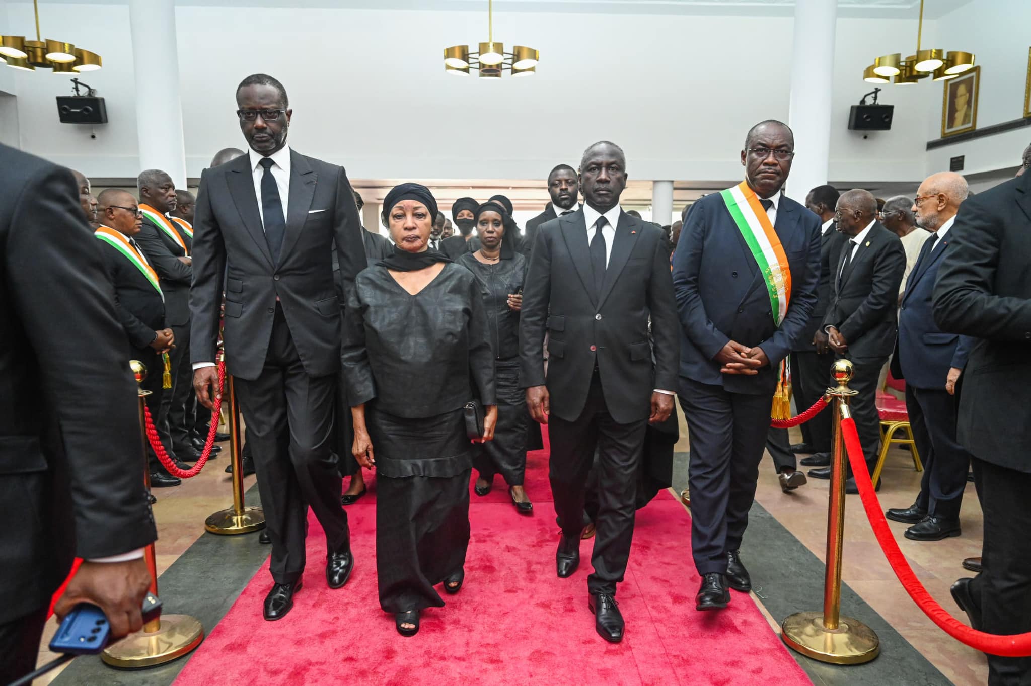 Cérémonie d'hommage de l'Assemblée nationale à Henri Konan Bédié le 24 mai 2024