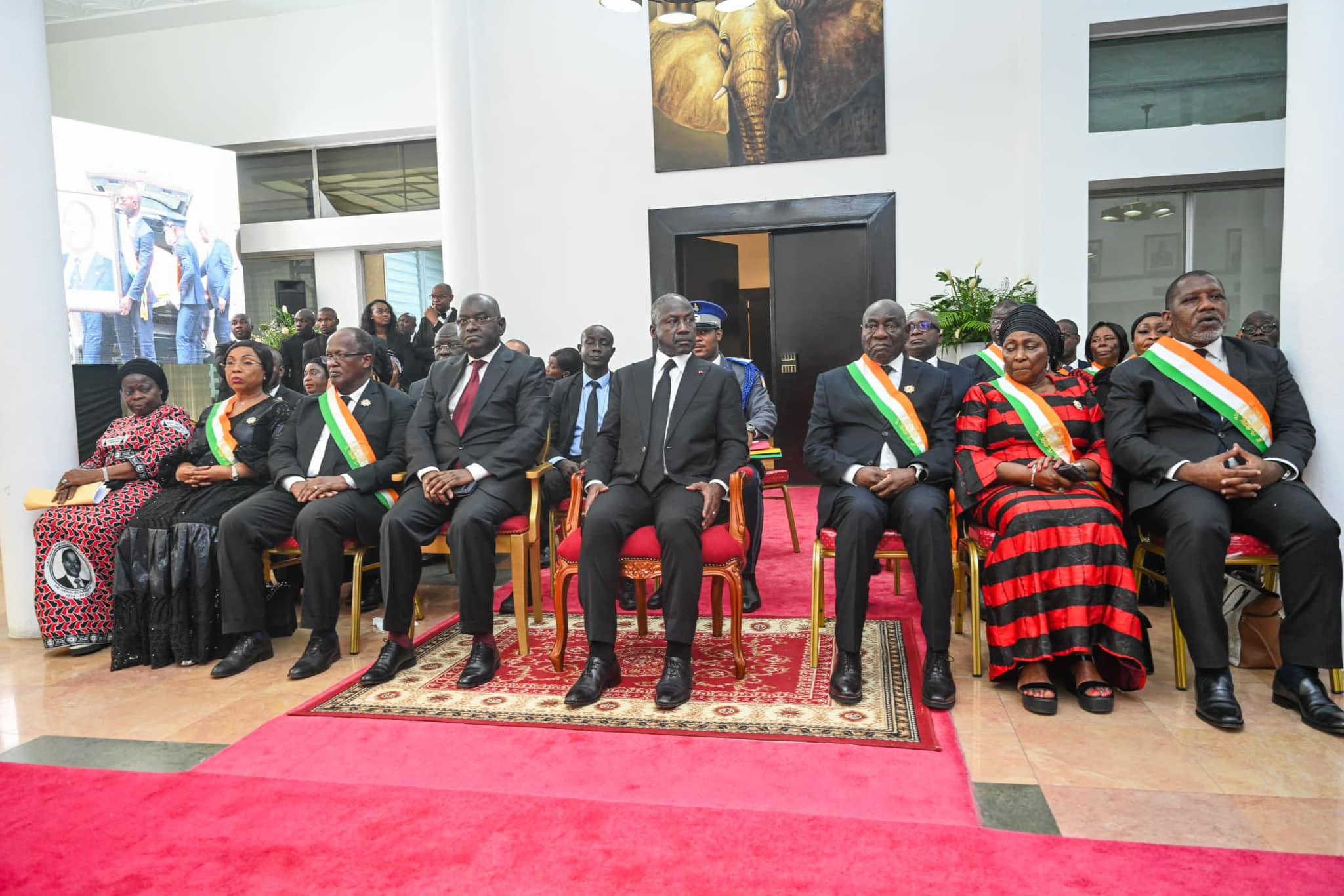 Cérémonie d'hommage de l'Assemblée nationale à Henri Konan Bédié le 24 mai 2024