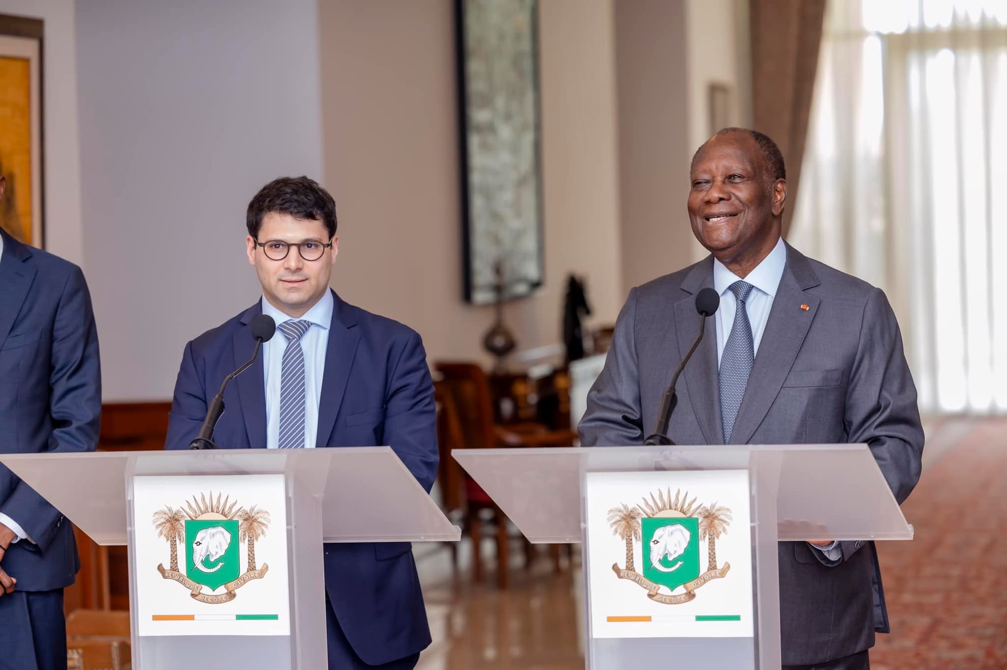 PDG du Groupe Montage Gold, Martino de Ciccio et Alassane Ouattara