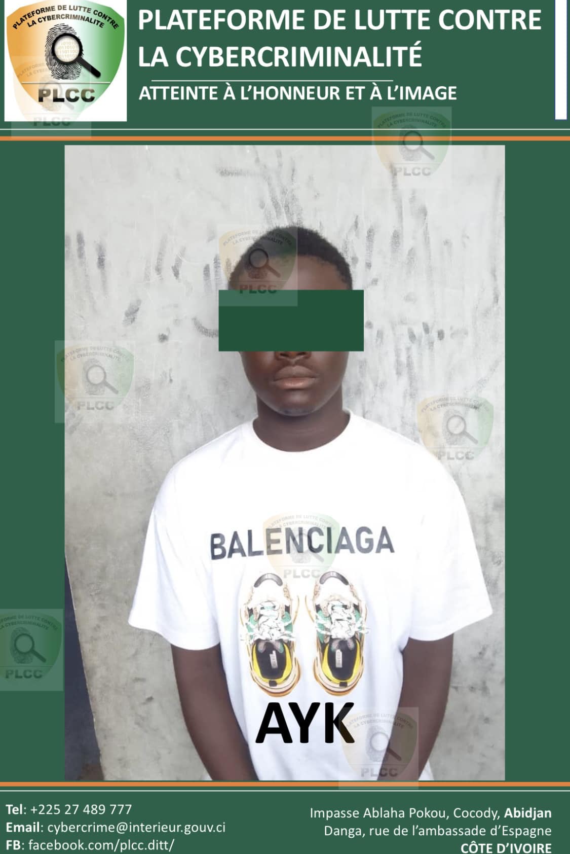 Diffamation en ligne, un étudiant ivoirien arrêté