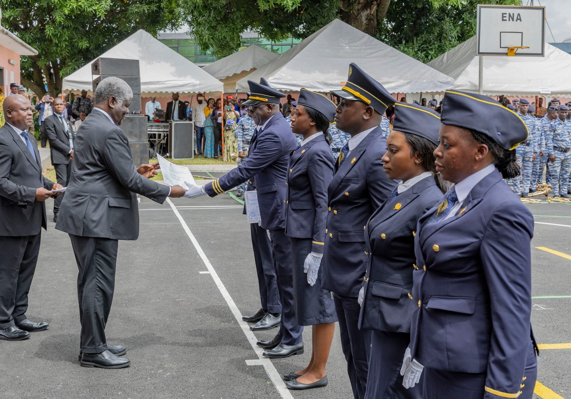 Sortie la 58e promotion des élèves de l'ENA de Côte d'Ivoire le 2 mai 2024