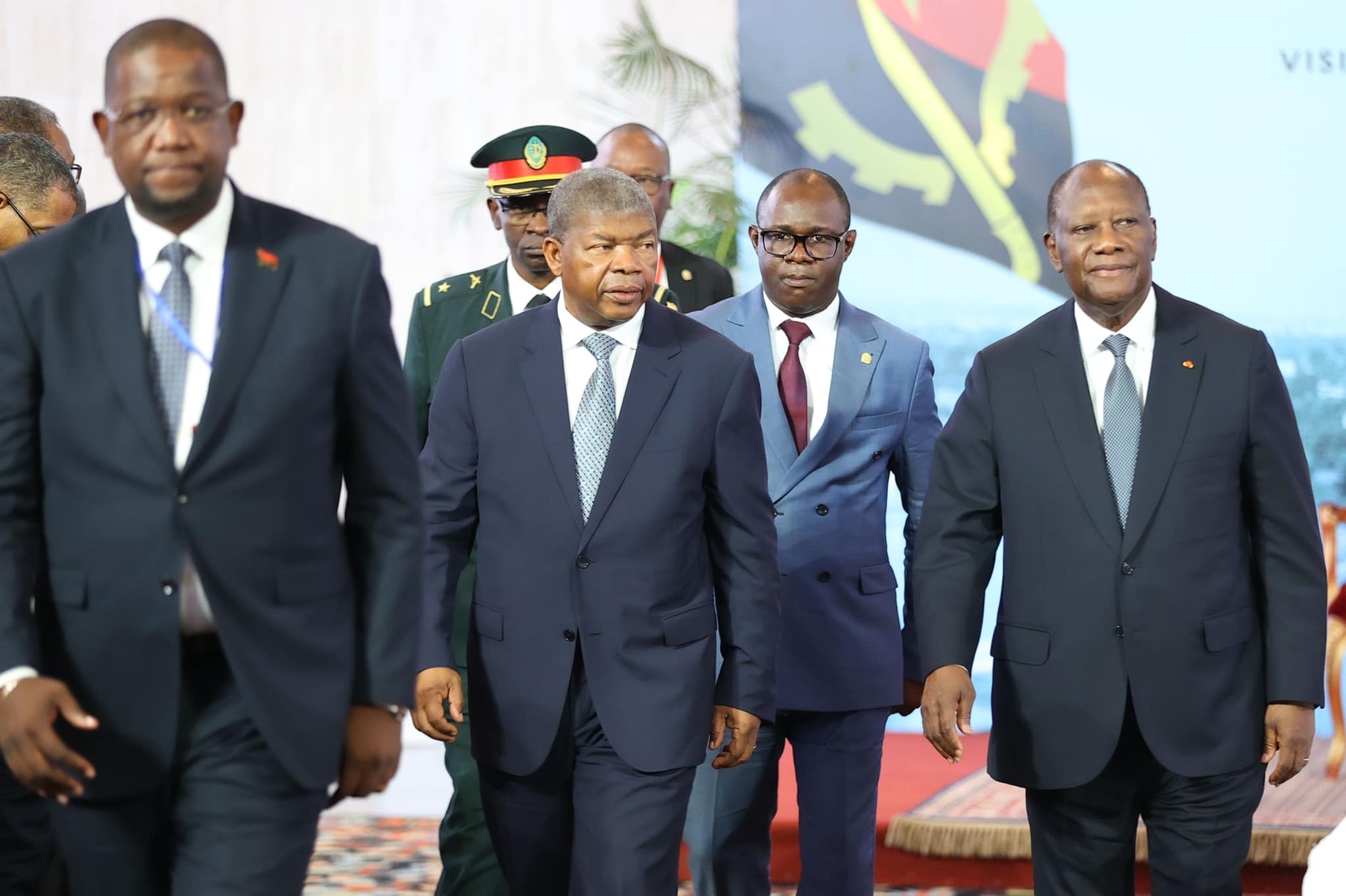 Alassane Ouattara et João Lourenço à Abidjan le 27 juin 2024