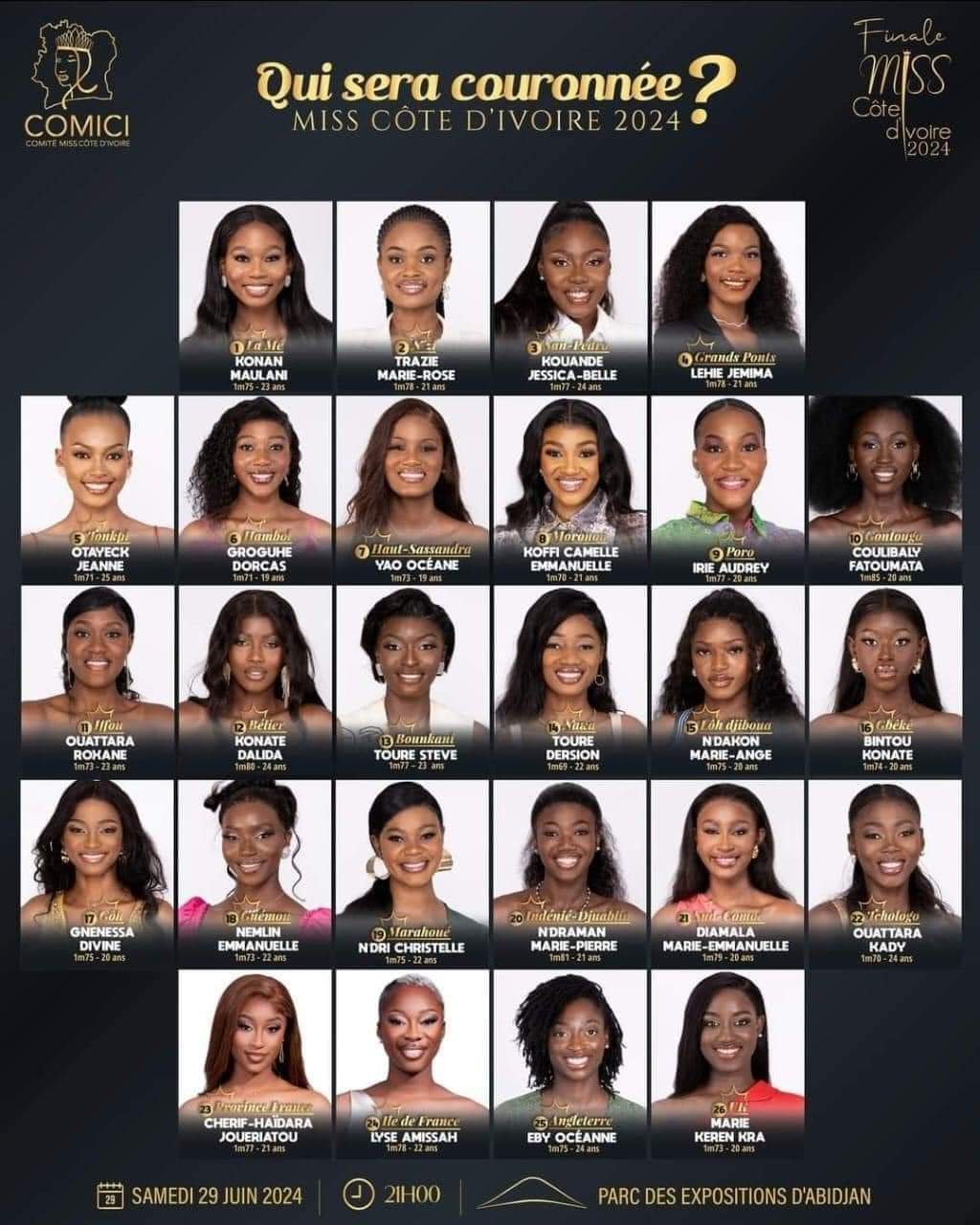 Finale de Miss Côte d'Ivoire 2024