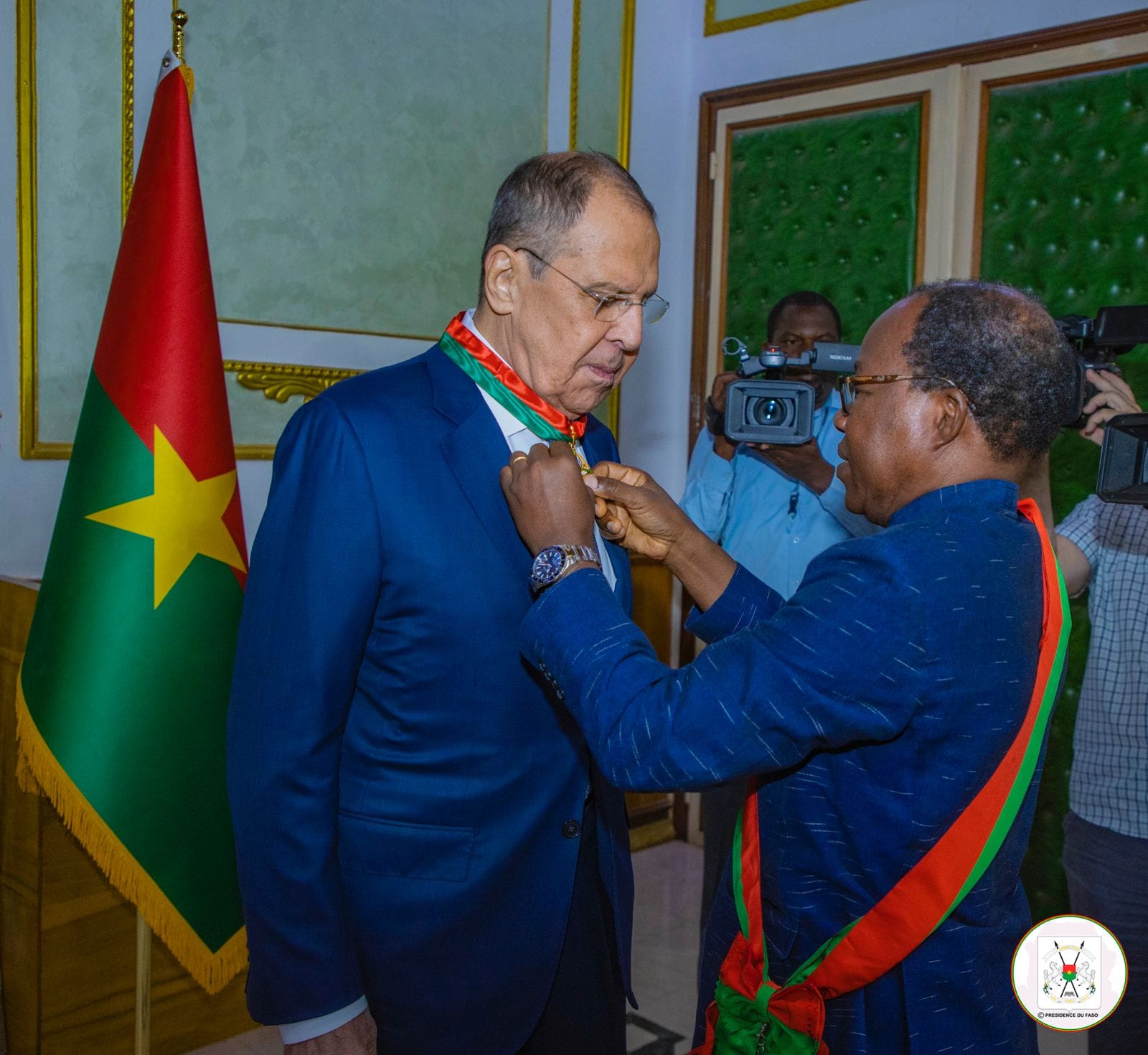 Le ministre russe Sergueï Lavrov fait Commandeur de l'Ordre de l'Etalon le 5 juin 2024