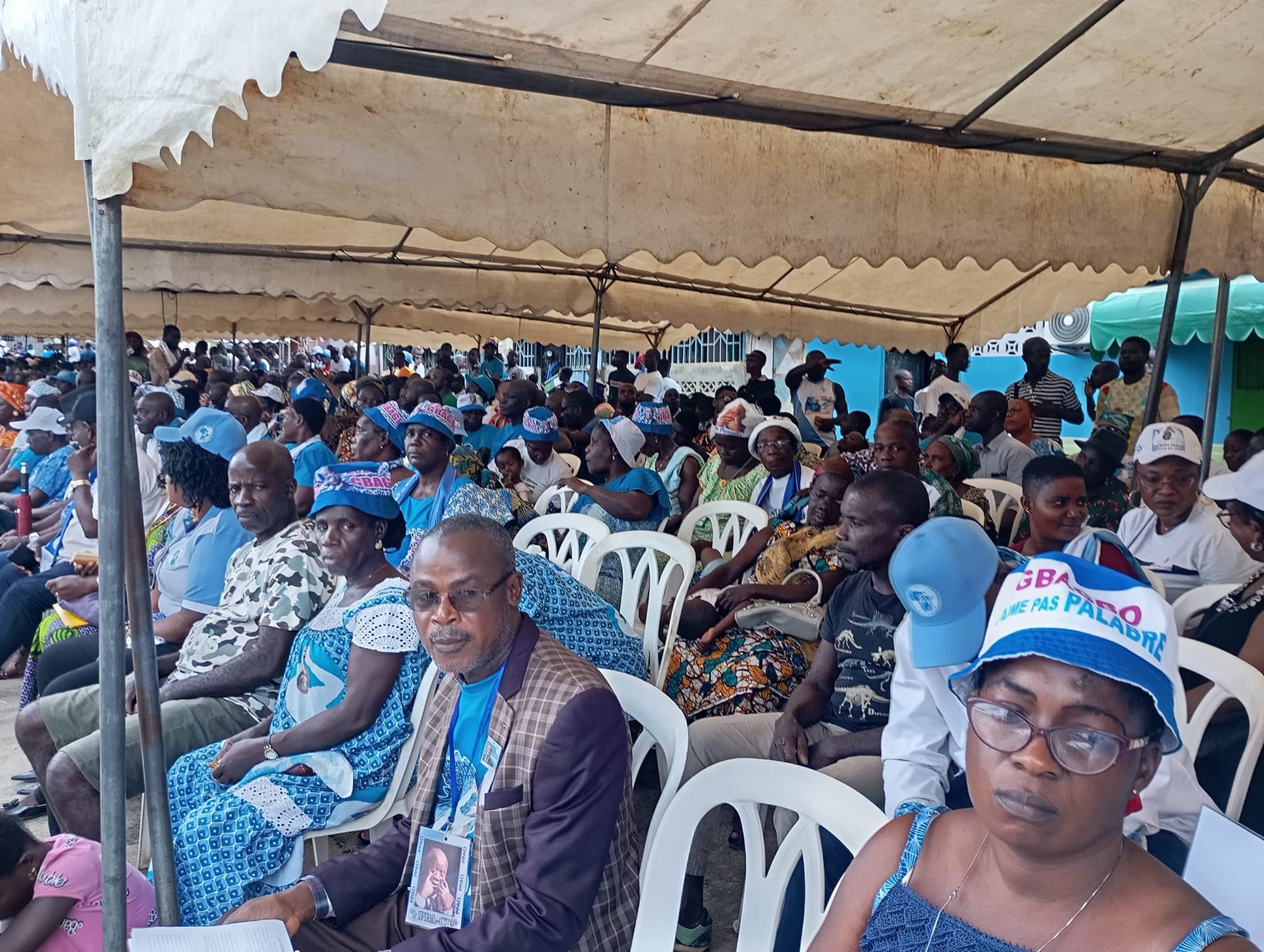 Meeting du PPA-CI de Laurent Gbagbo ce dimanche 14 juillet 2024 à Bonoua
