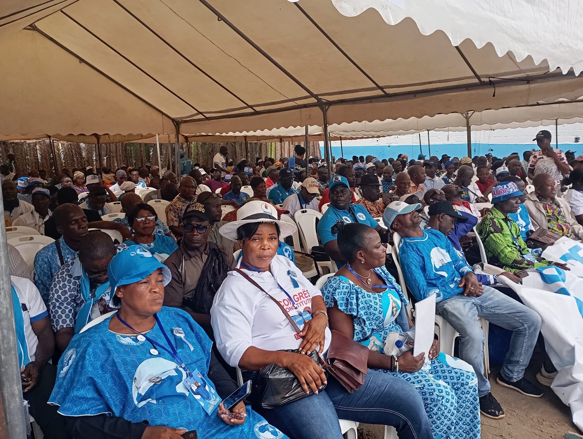 Meeting du PPA-CI de Laurent Gbagbo ce dimanche 14 juillet 2024 à Bonoua