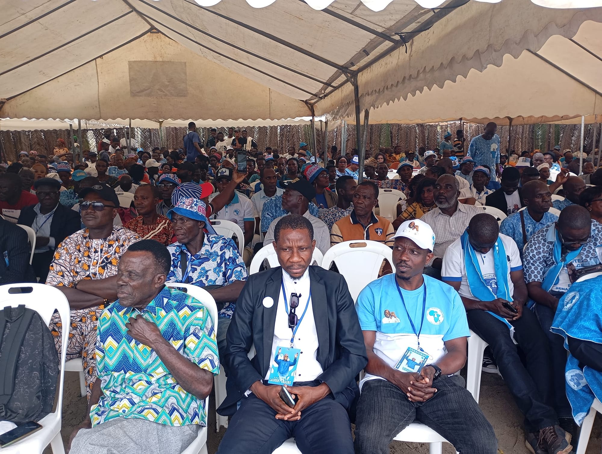 Meeting du PPA-CI de Laurent Gbagbo ce dimanche 14 juillet 2024 à Bonoua